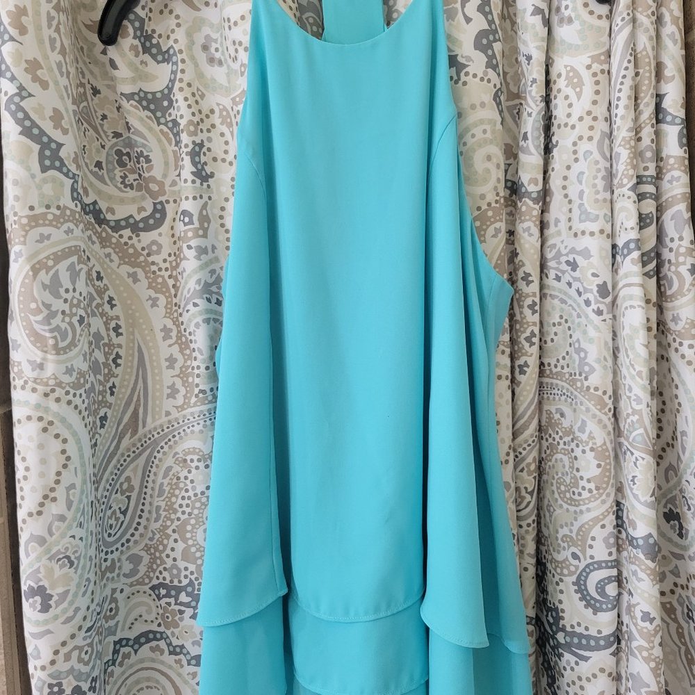 Crosby by Mollie Burch aqua halter blouse